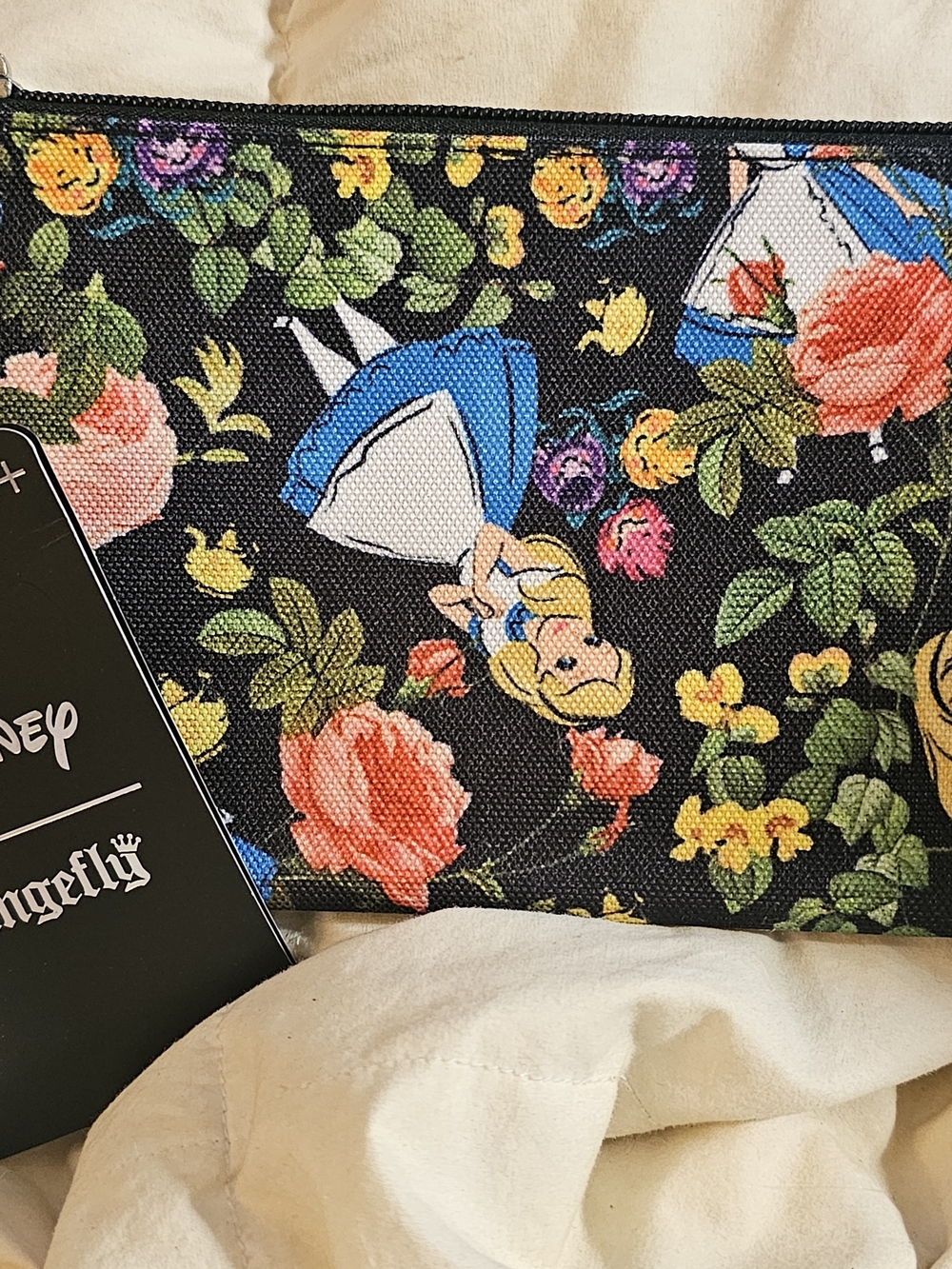 NWT Disney Loungefly Alice in Wonderland Floral Print Cosmetic Bag